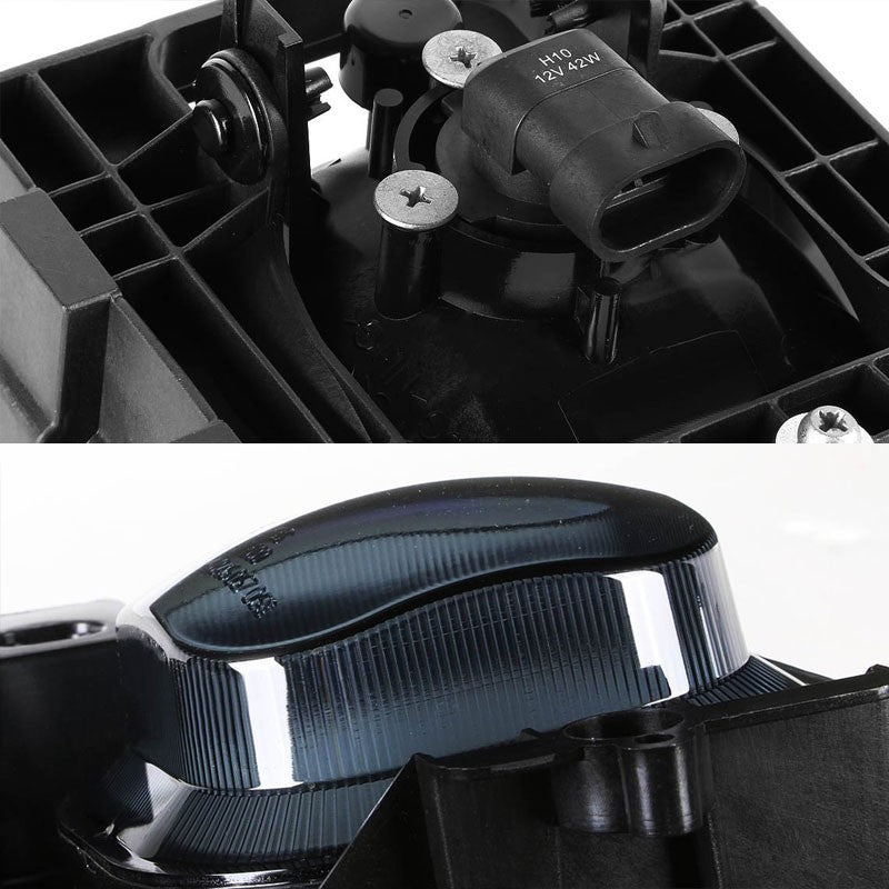 Smoke Lens Chrome Housing Front Bumper Fog Light/Lamp Kit For Ford 04-05 Ranger