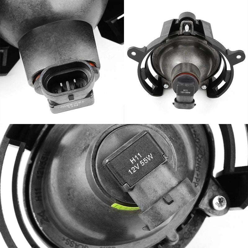Clear Len OE Replacement Front Bumper Fog Light Lamp+Bulb For Cadillac 08-14 CTS