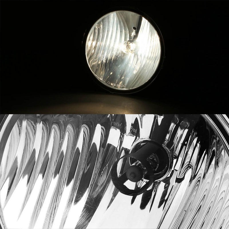 Clear Lens Chrome Housing Front Bumper Fog Light/Lamp Kit For Ford 05-09 Mustang