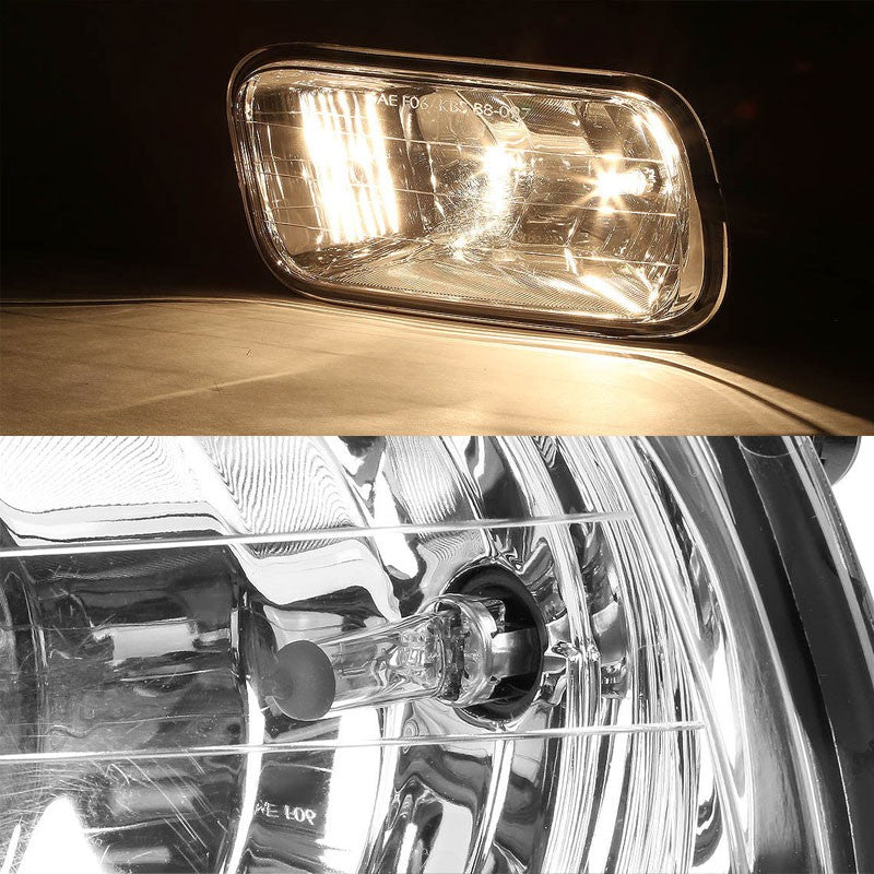 Clear Lens Chrome Housing Fog Light/Lamp Kit For Dodge 09-12 Ram 1500/2500/3500