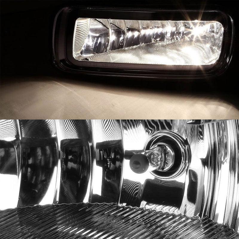 Smoke Lens Chrome Housing Bumper Fog Light/Lamp Kit For Ford 04-06 F-150/Mark LT