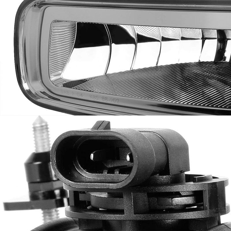 Smoke Lens Chrome Housing Bumper Fog Light/Lamp Kit For Ford 04-06 F-150/Mark LT