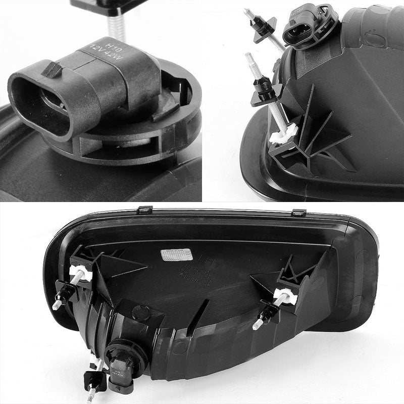 Smoke Lens Chrome Housing Bumper Fog Light/Lamp Kit For Ford 04-06 F-150/Mark LT