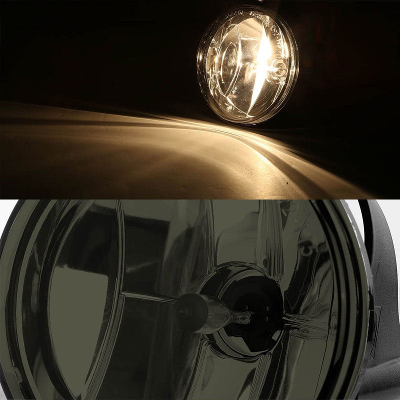 Smoke Lens Chrome Housing Bumper Fog Light/Lamp Kit For Dodge 2003 - 2005 Neon