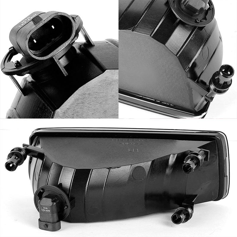 Amber Lens Chrome Housing Fog Light/Lamp Kit For Ford 06-10 Explorer/Sport Trac