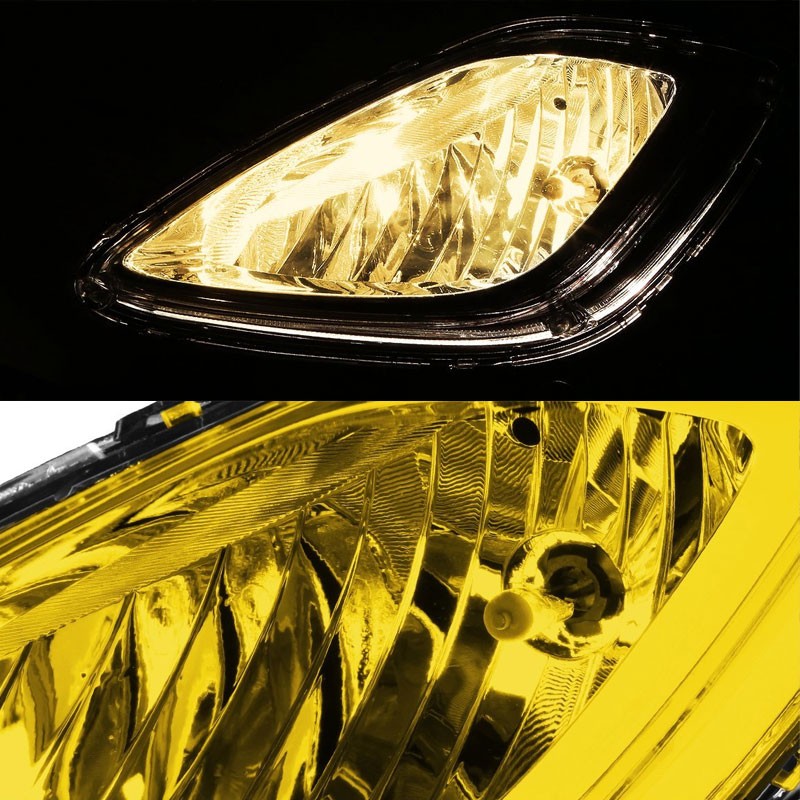 Yellow Amber Replacement Fog Light Bezel 11-13 Hyundai Elantra 4DR Sedan MD UD BFC-FOLK-NS-BZ-HYELA4DAM