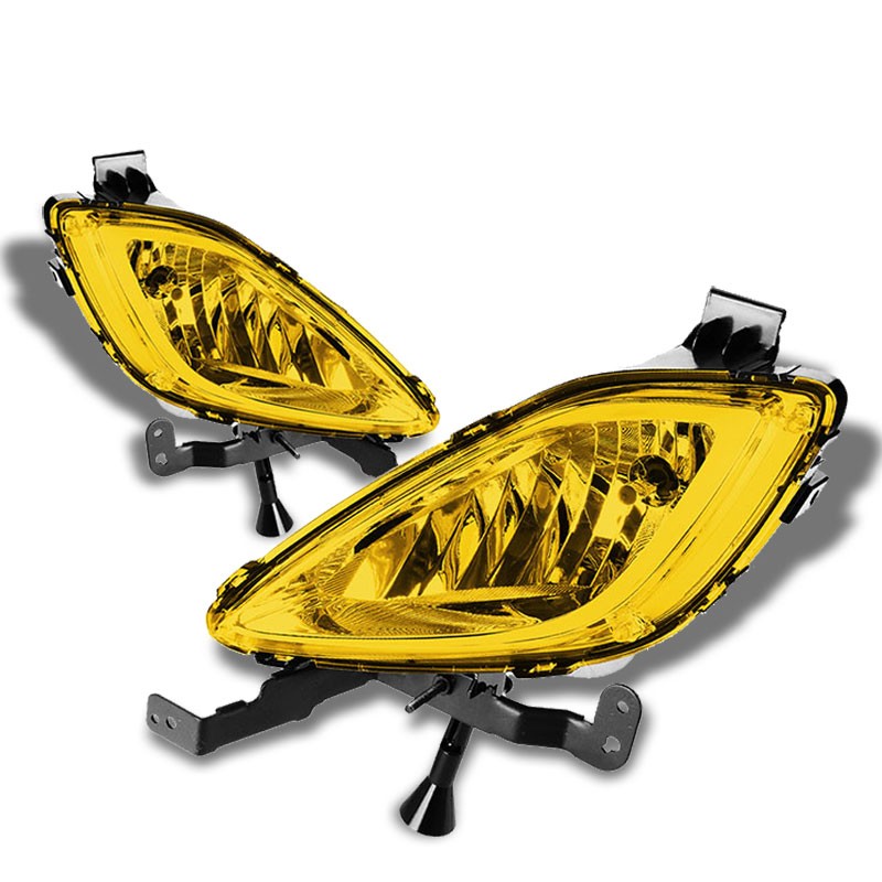 Yellow Amber Replacement Fog Light Bezel 11-13 Hyundai Elantra 4DR Sedan MD UD BFC-FOLK-NS-BZ-HYELA4DAM