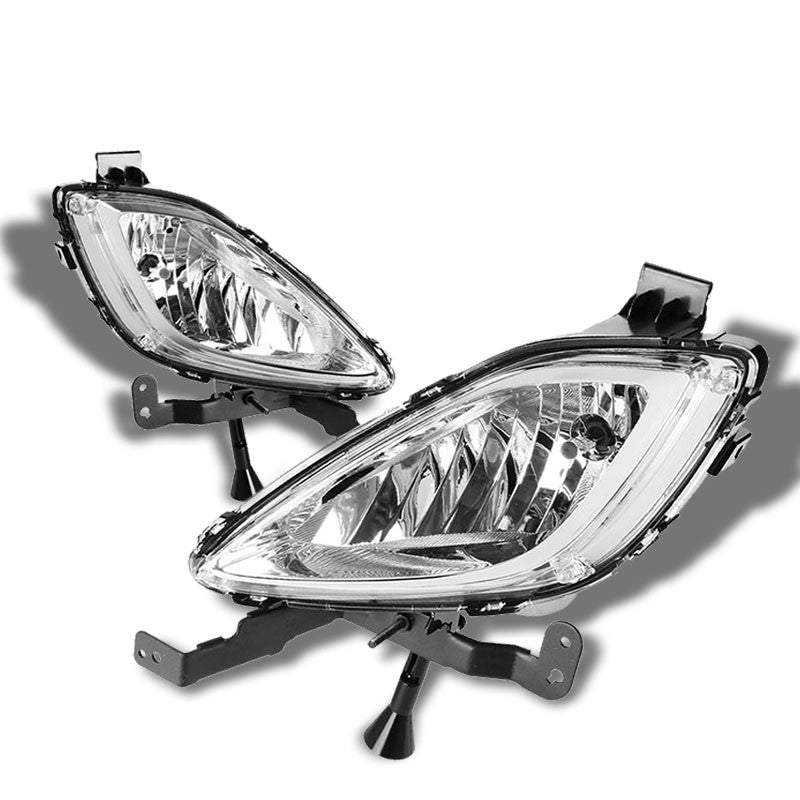 Clear Replacement Fog Light Bezel 11-13 Hyundai Elantra 4DR Sedan MD UD BFC-FOLK-NS-BZ-HYELA4DCH