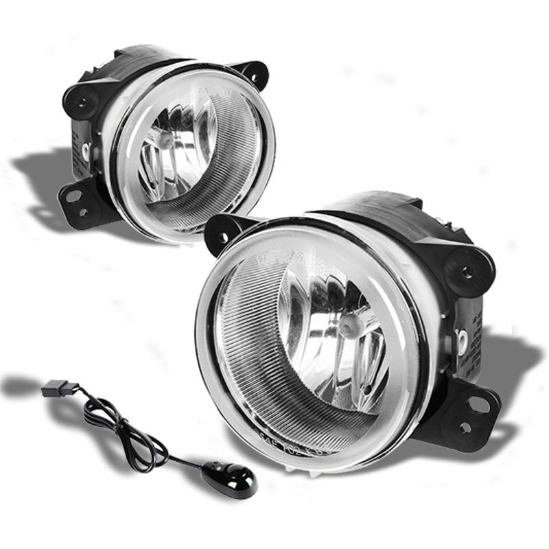 Clear Fog Light Lamp 05-10 Chrysler 300 08-09 Dodge Caliber SRT-4 06 Dodge Charger SRT-8 BFC-FOLK-SW-MULT3-C1D2-TY2CH