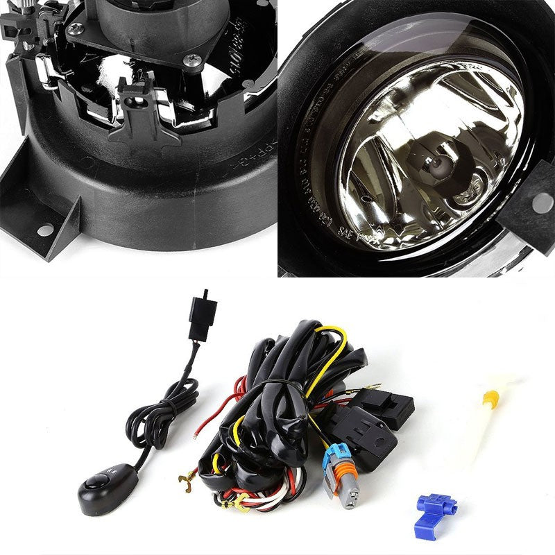Smoke Lens Chrome Housing Front Bumper Fog Light/Lamp For Ford 01-03 Ranger
