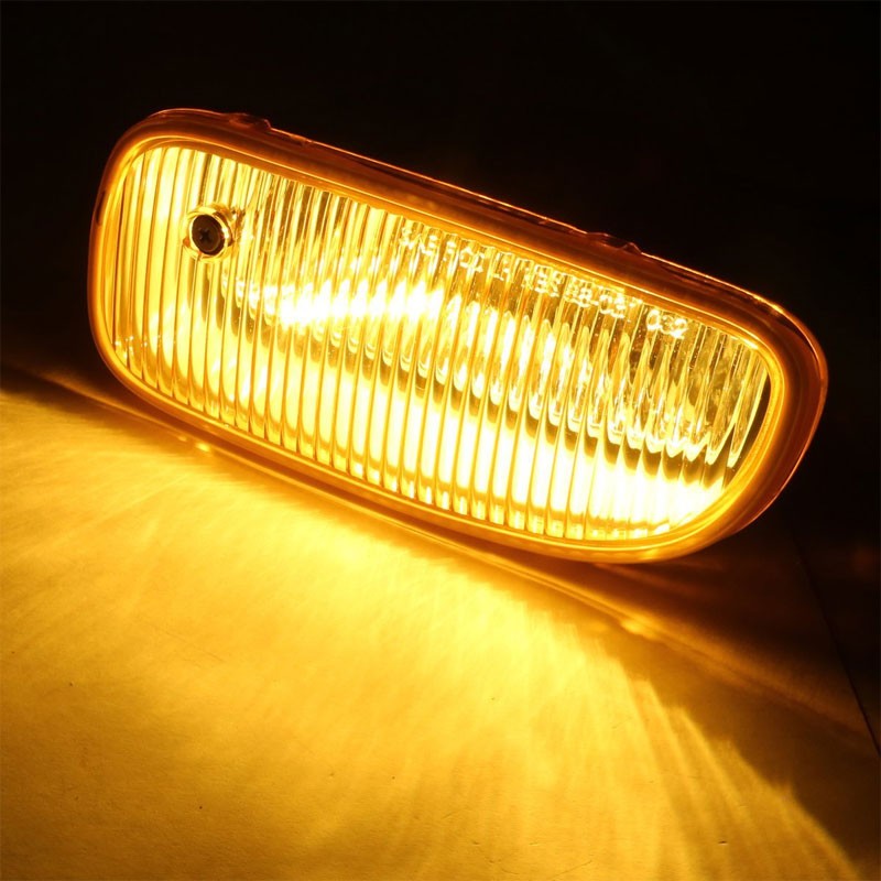 Yellow Amber Len Bumper Fog Light Lamp +Switch For 99-04 Grand Cherokee WJ