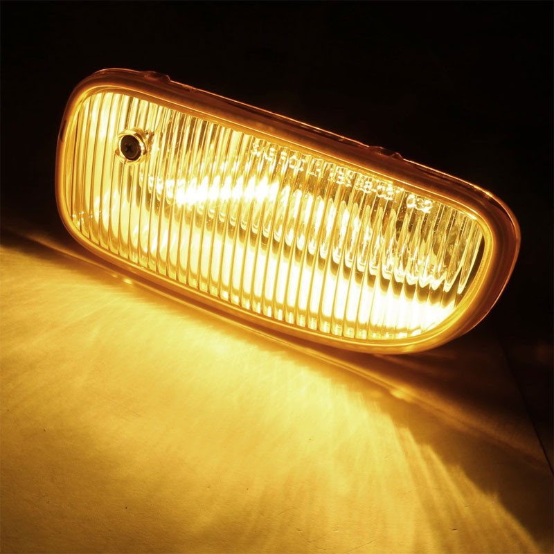 Clear Len OE Front Bumper Fog Light Lamp+Bulb+Switch For 99-04 Grand Cherokee WJ
