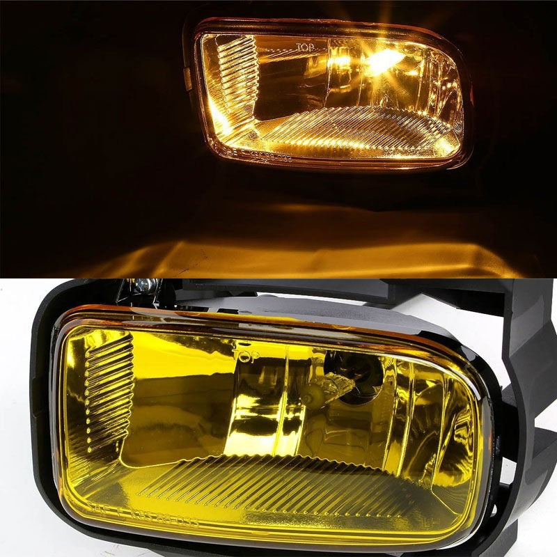 Amber Lens Chrome Housing Front Bumper Fog Light/Lamp For Ford 01-04 Escape