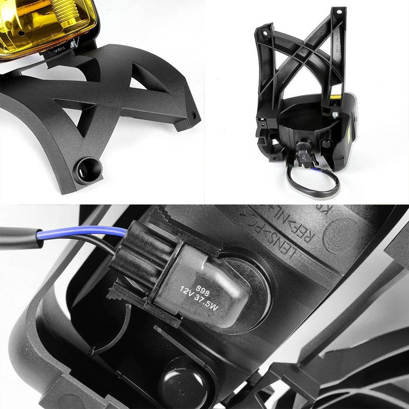 Amber Lens Chrome Housing Front Bumper Fog Light/Lamp For Ford 01-04 Escape