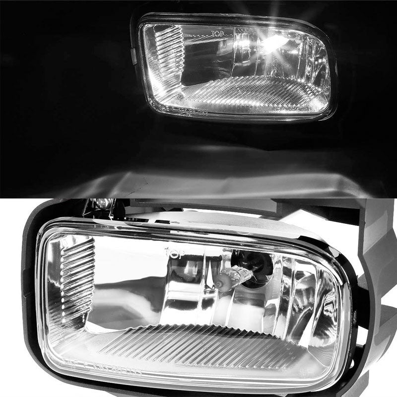 Clear Lens Chrome Housing Front Bumper Fog Light/Lamp For Ford 01-04 Escape