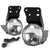 Clear Chrome Bumper Fog Light/Lamp Pontiac 1999-2005 Grand Am BFC-FOLK-T019CH