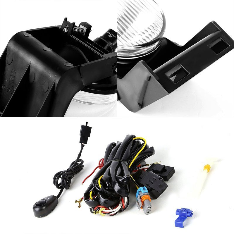 Clear Lens Chrome Housing Fog Light/Lamp Kit For Dodge 94-01 Ram 1500/2500/3500