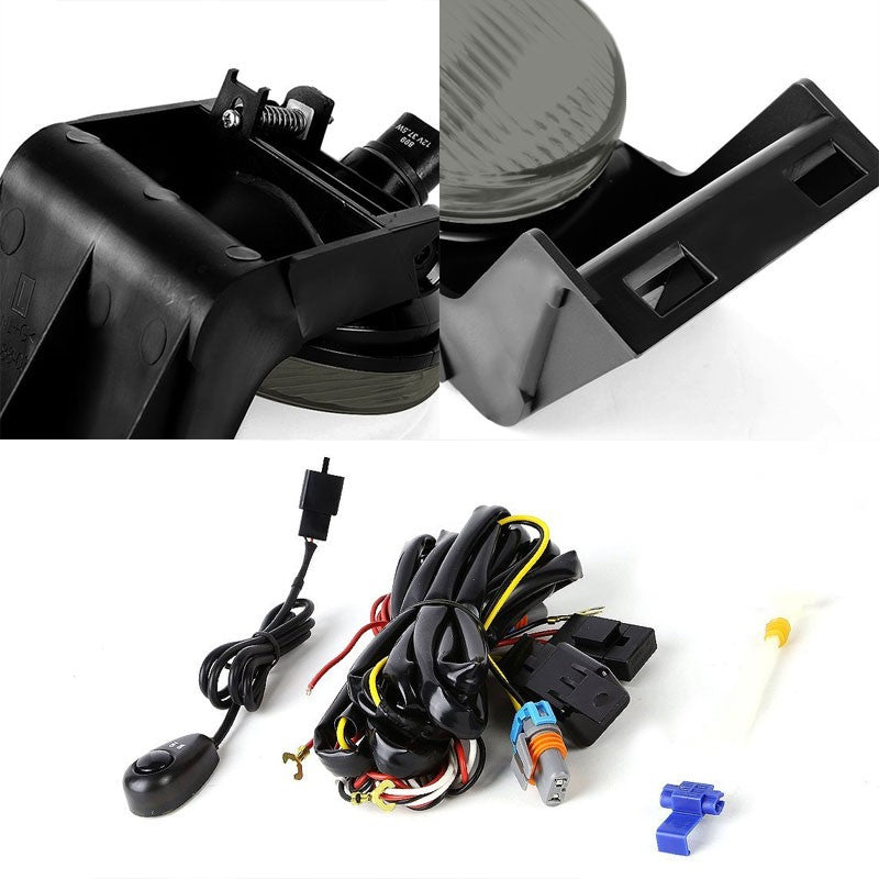 Smoke Lens Chrome Housing Fog Light/Lamp Kit For Dodge 94-01 Ram 1500/2500/3500