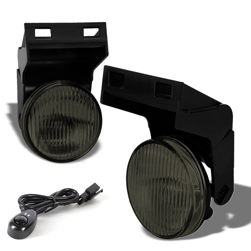 Smoke Chrome Bumper Fog Light Lamp Dodge 1994-2001 Ram 1500 2500 3500 BFC-FOLK-T020SM
