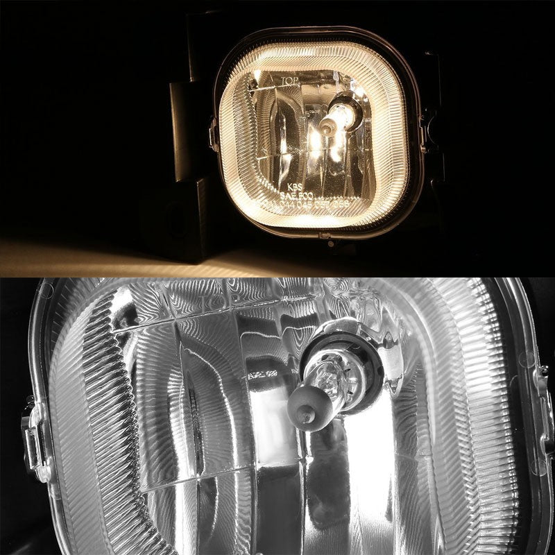 Clear Lens Chrome Housing Front Bumper Fog Light/Lamp For Ford 04-05 Ranger