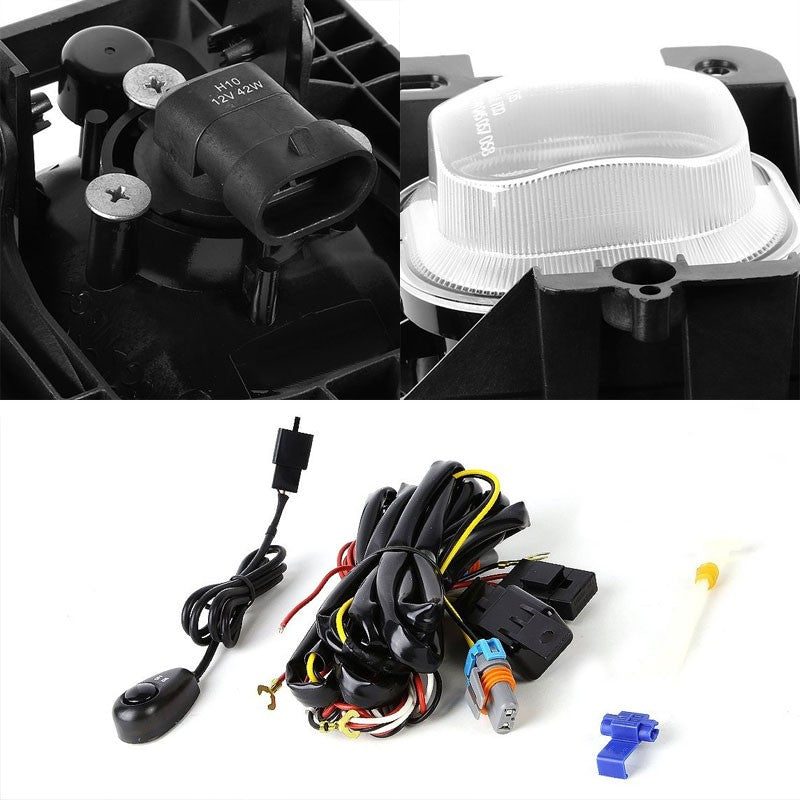 Clear Lens Chrome Housing Front Bumper Fog Light/Lamp For Ford 04-05 Ranger