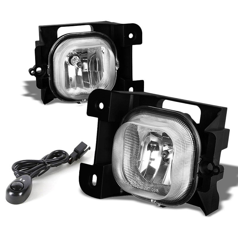 Clear Chrome Bumper Fog Light/Lamp Ford 2004-2005 Ranger BFC-FOLK-T024CH
