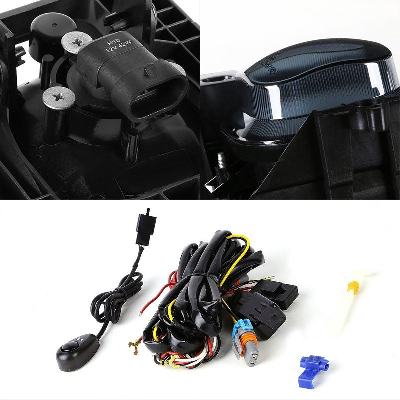 Smoke Lens Chrome Housing Front Bumper Fog Light/Lamp For Ford 04-05 Ranger