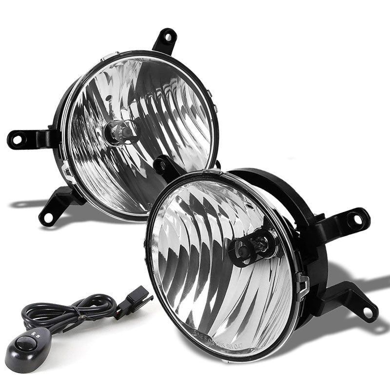 Clear Chrome Bumper Fog Light/Lamp Ford 2005-2009 Mustang BFC-FOLK-T026CH