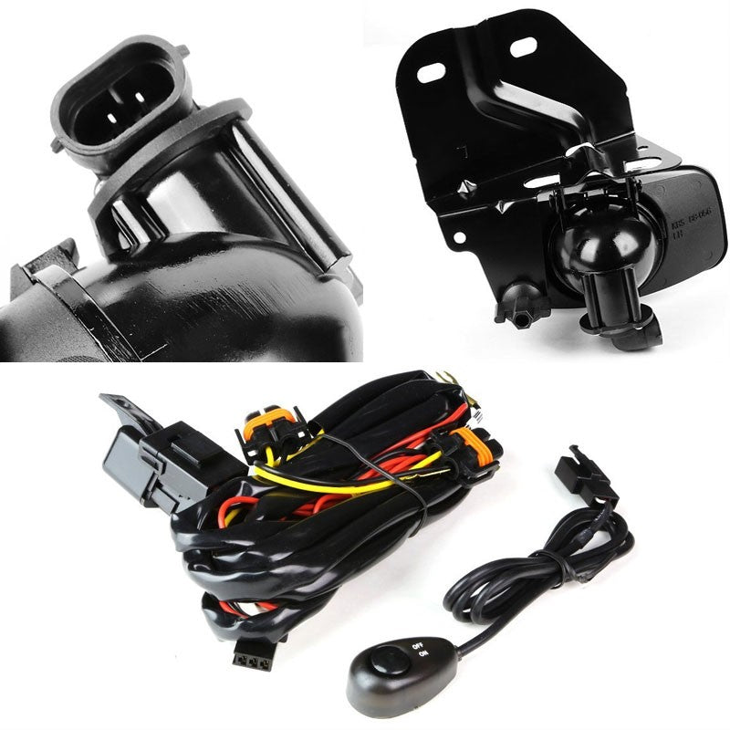 Clear Lens Front Bumper Fog Light Lamp +Switch For 99-00 5.7L Escalade/Yukon