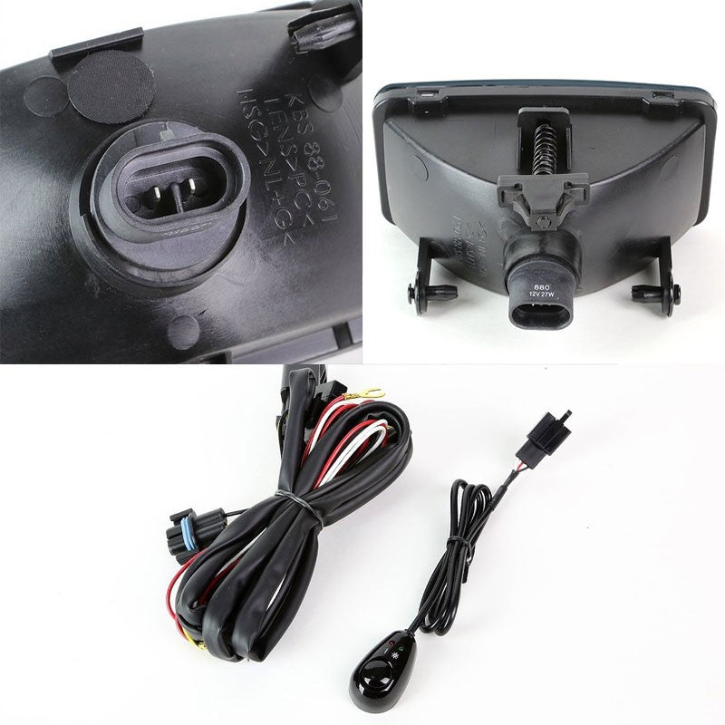 Smoke OE Bumper Fog Light Lamp Chevy 00-03 S10 Xtreme GMT325 BFC-FOLK-SWCHV00S10SM