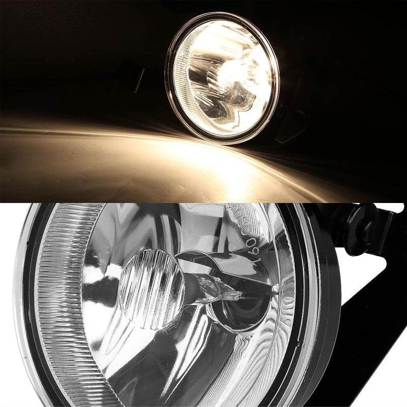 Clear Fog Light Lamp Pontiac 92-99 Bonnevilla Cadillac 06 Escalade GMC 01-06 Sierra 1500 07 Sierra 1500 Classic GMC 01-06 Yukon XL 1500 BFC-FOLK-T039CH