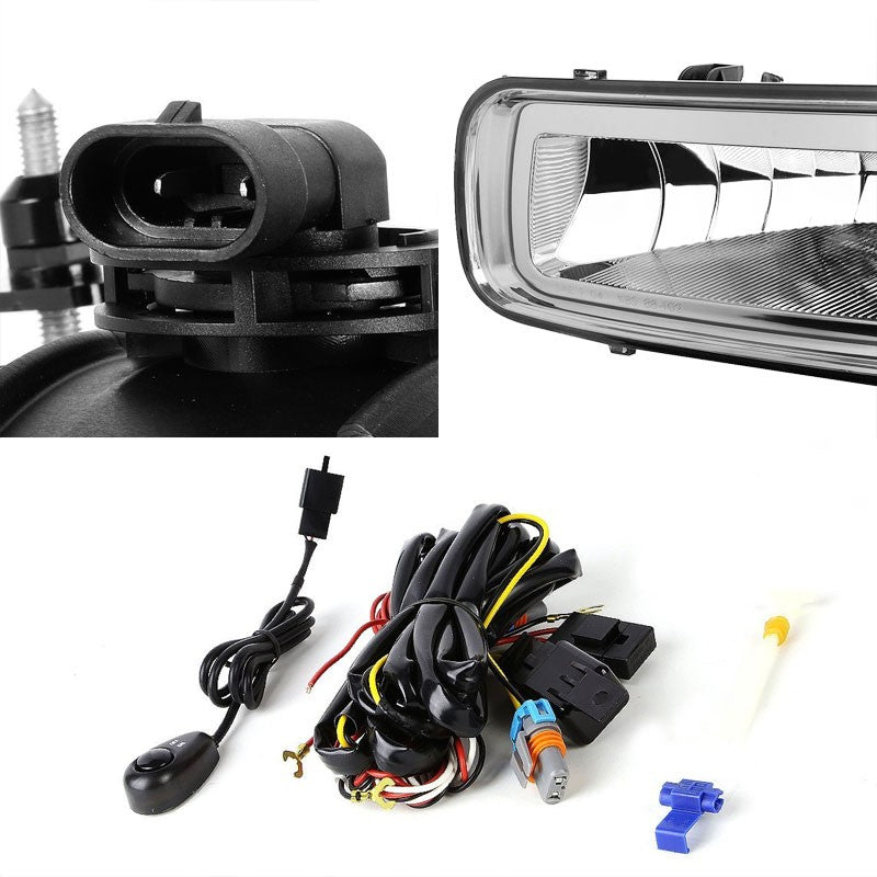 Clear Chrome Bumper Fog Light/Lamp Ford 2004-2005 F-150 BFC-FOLK-T048CH
