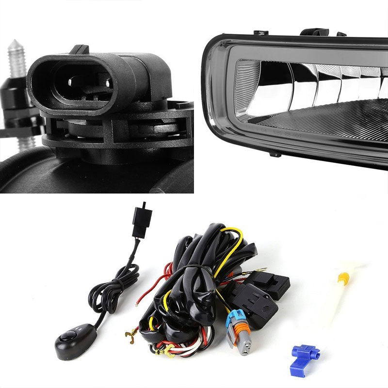 Smoke Chrome Bumper Fog Light/Lamp Ford 2004-2005 F-150 BFC-FOLK-T048SM