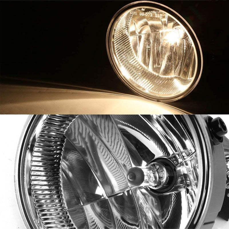 Clear Lens Chrome Housing Front Fog Light/Lamp Kit For Ford 11-14 F150/Mark LT