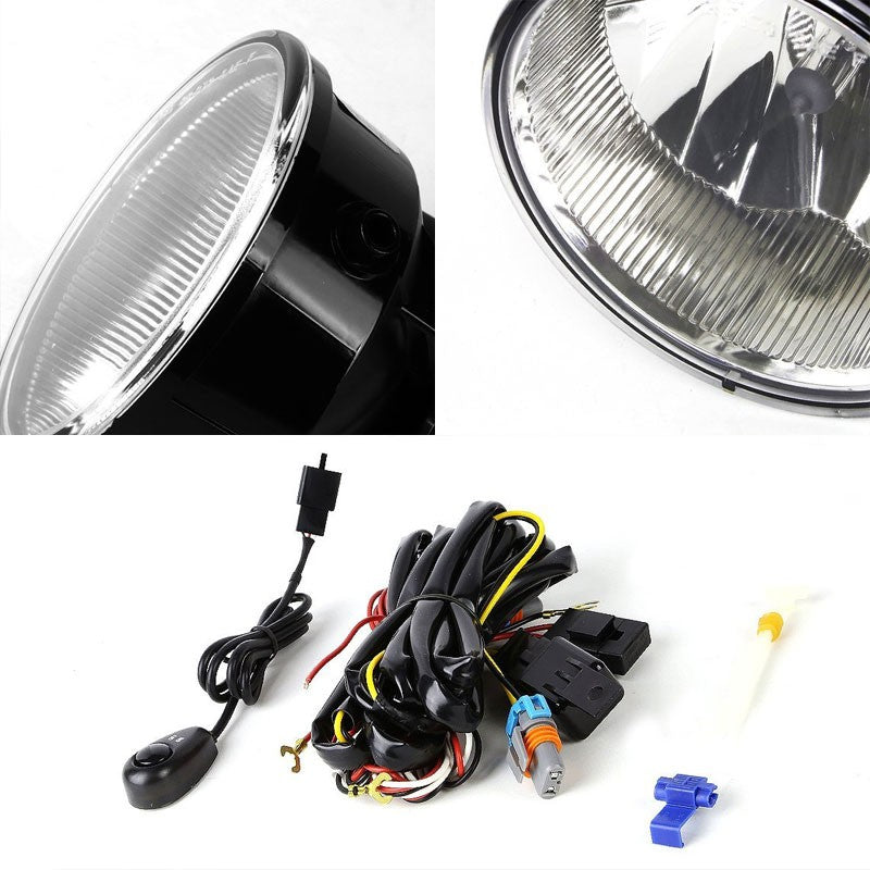 Clear Lens Chrome Housing Front Fog Light/Lamp Kit For Ford 11-14 F150/Mark LT