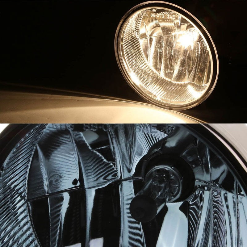 Smoke Lens Chrome Housing Front Fog Light/Lamp Kit For Ford 11-14 F150/Mark LT