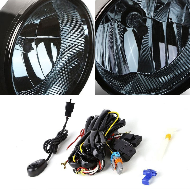 Smoke Lens Chrome Housing Front Fog Light/Lamp Kit For Ford 11-14 F150/Mark LT