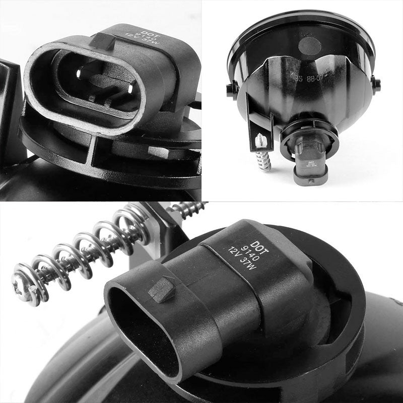 Smoke Lens Chrome Housing Front Fog Light/Lamp Kit For Ford 11-14 F150/Mark LT