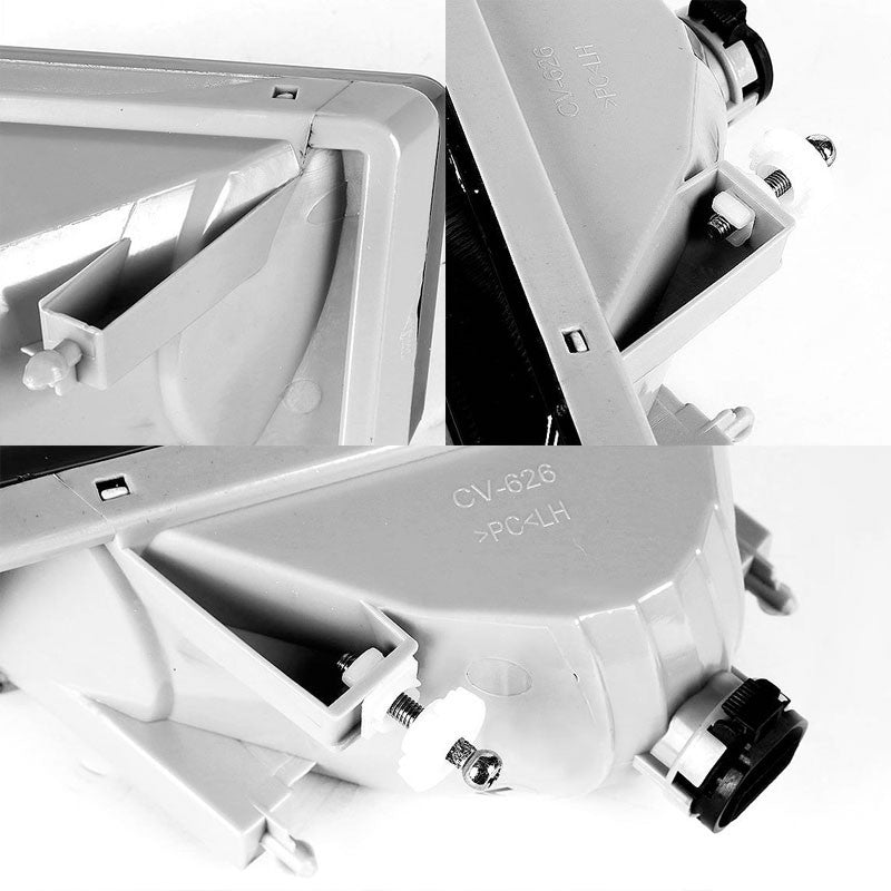 Clear Lens Chrome Housing Fog Light/Lamp For Chevy 07-15 Silverado 15/25HD/35HD