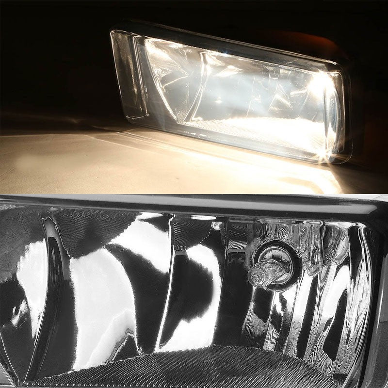 Smoke Lens Chrome Housing Fog Light/Lamp For Chevy 07-15 Silverado 15/25HD/35HD