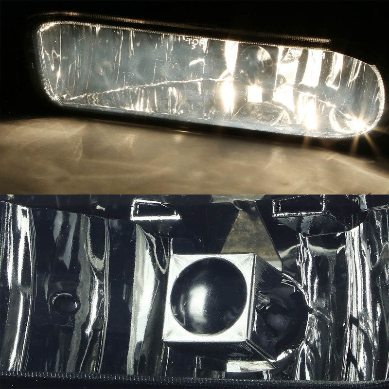 Smoke Lens Chrome Housing Fog Light/Lamp For Chevy 99-02 Silverado 15HD/25HD/35