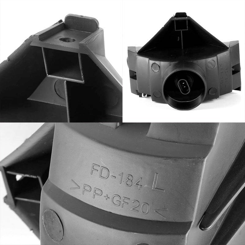 Clear Lens Chrome Housing Front Bumper Fog Light/Lamp Kit For Ford 99-04 Mustang