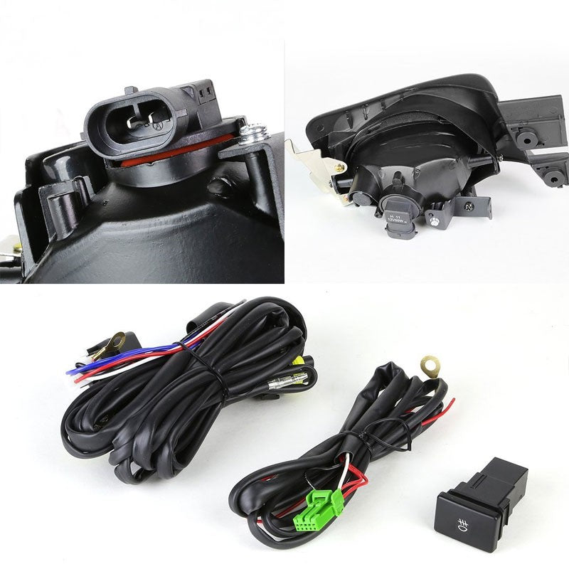 Smoke Fog Light with Bezel Honda 03-05 Accord 4DR Sedan CM5 6 BFC-FOLK-SW-BZ-HON03ACC4DSM