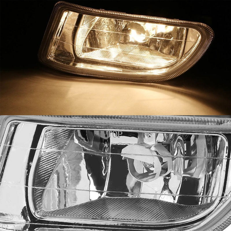 Clear Chrome Bumper Fog Light/Lamp Honda 1999-2004 Odyssey BFC-FOLK-ZTL123CH