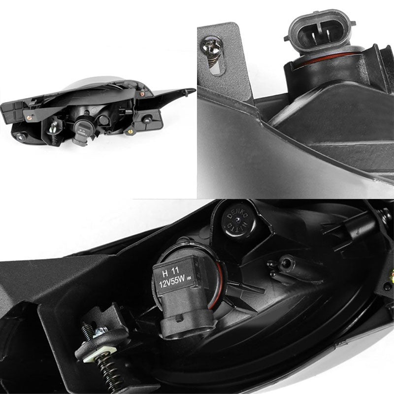 Clear Lens Front Fog Light Lamp w/Bezel +Switch For 09-11 Civic 2DR FG1/2