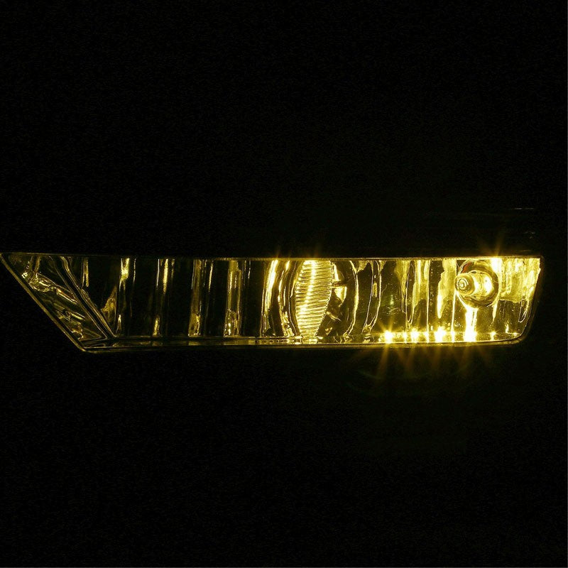Yellow Amber Fog Light Lamp Honda 13-14 Accord 4DR Sedan CR2 3 BFC-FOLK-SW-HON13CIV4DAM