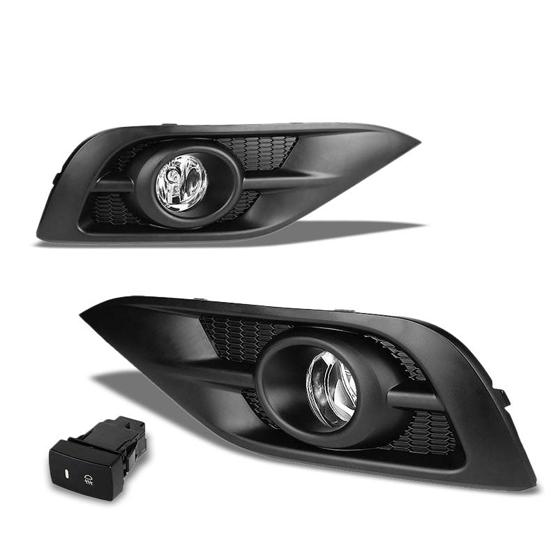 Clear Chrome Bumper Fog Light/Lamp Honda 2012-2014 CR-V BFC-FOLK-ZTL128CH