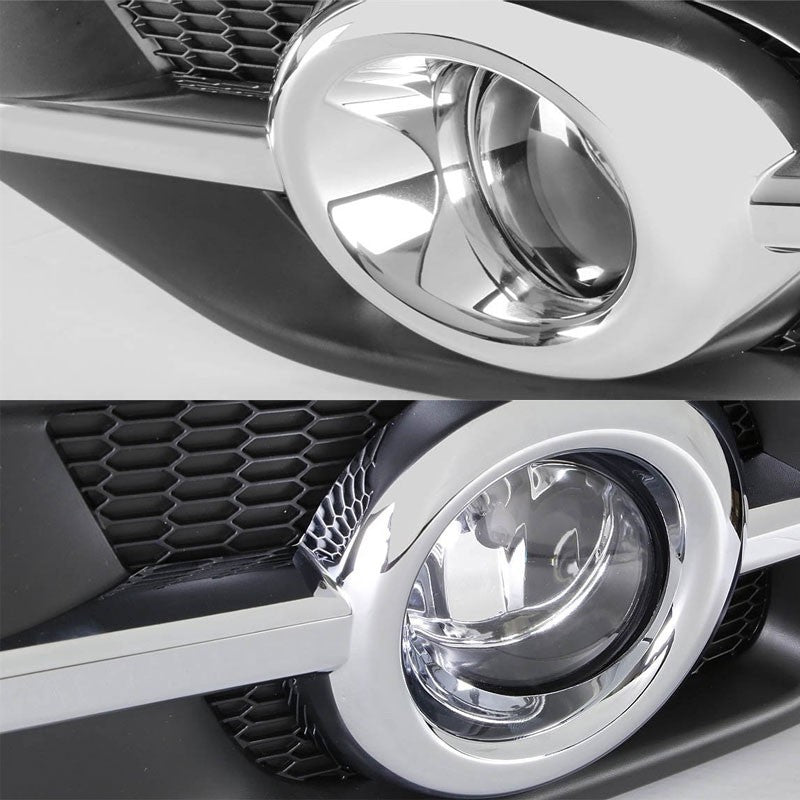 Clear Chrome Bumper Fog Light/Lamp Honda 2012-2014 CR-V BFC-FOLK-ZTL129CH