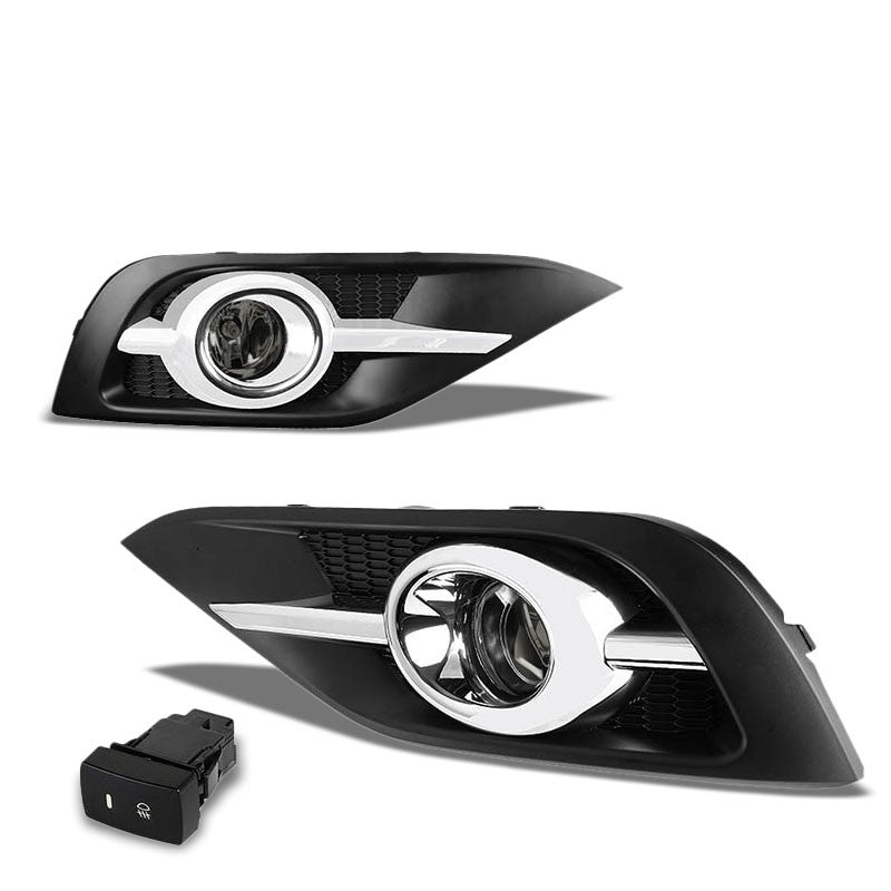 Smoke Chrome Bumper Fog Light/Lamp Honda 2012-2014 CR-V BFC-FOLK-ZTL129SM