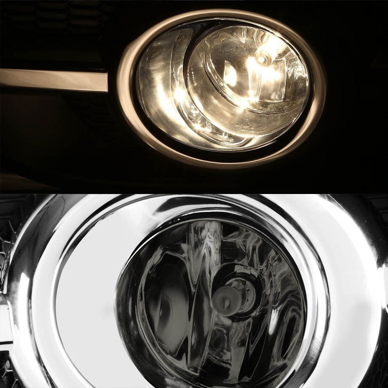 Smoke Chrome Bumper Fog Light/Lamp Honda 2012-2014 CR-V BFC-FOLK-ZTL129SM